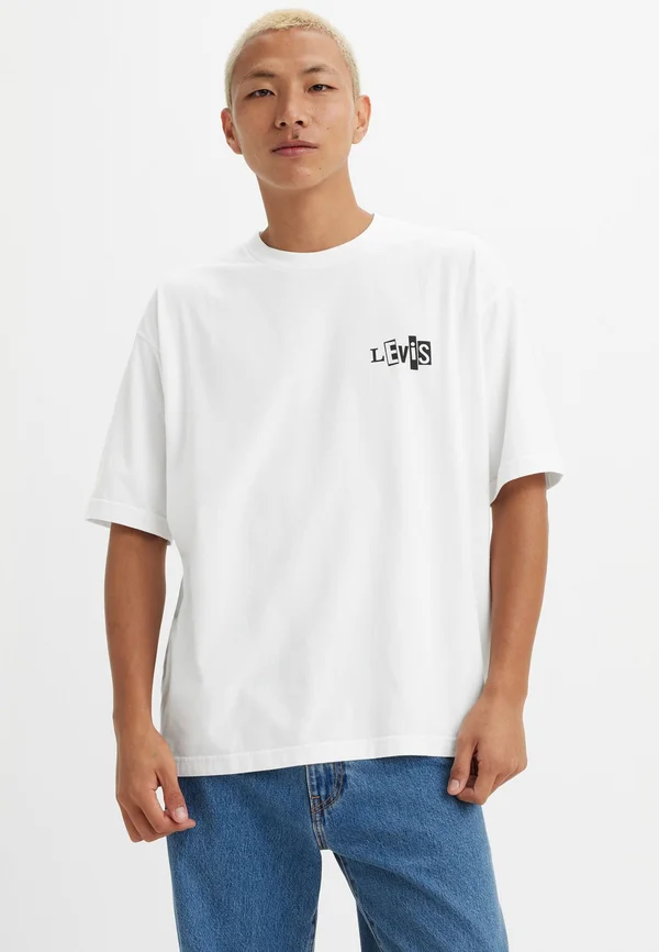 SKATE GRAPHIC BOX TEE UNISEX - T-Shirt print - white