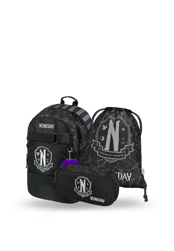 SKATE WEDNESDAY -SET 3TLG - Federmäppchen - schwarz