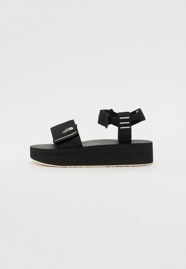 SKEENA - Plateausandalette - black/white