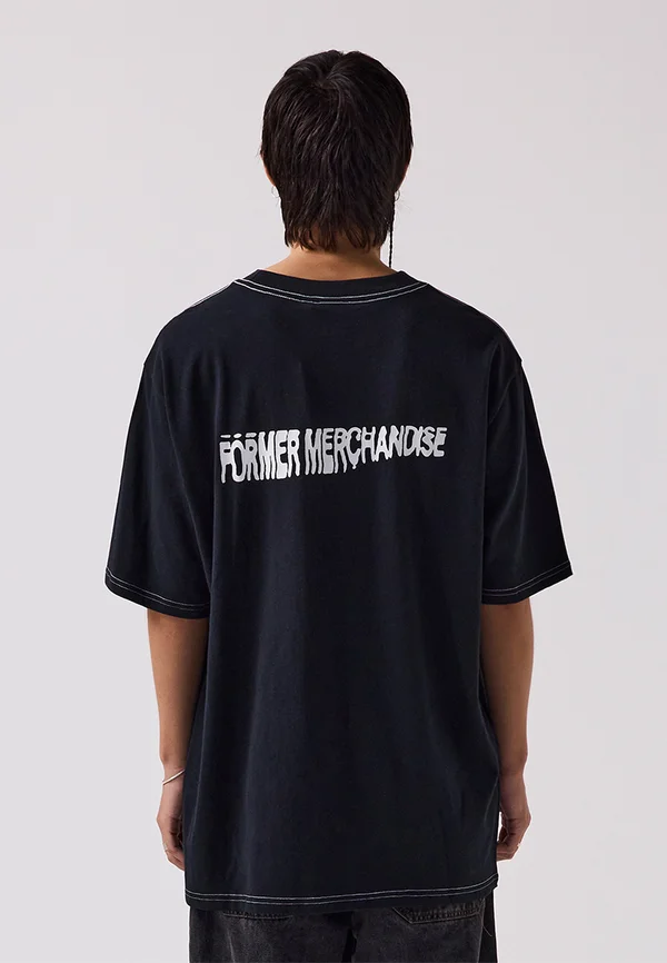 SKEWER OVERSIZED - T-Shirt print - black