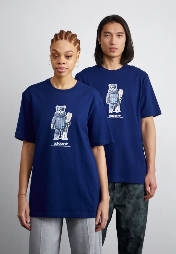 SKI BEAR TEE UNISEX - T-Shirt print - dark blue