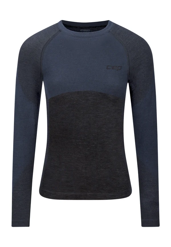 SKI MERINO LONG SLEEVE BASE LAYER - Langarmshirt - black