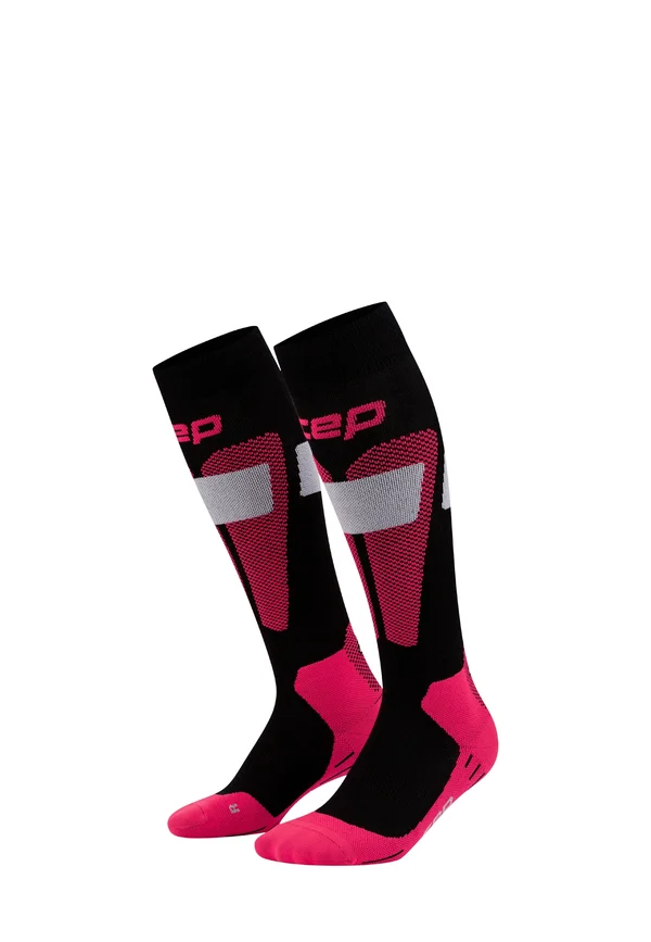 SKI MERINO TALL - Kniestrümpfe - black/pink