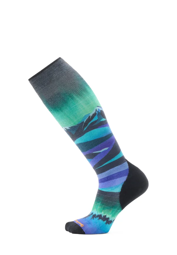 SKI TARGETED CUSHION COMPRESSION PRINT OTC - Sportsocken - black