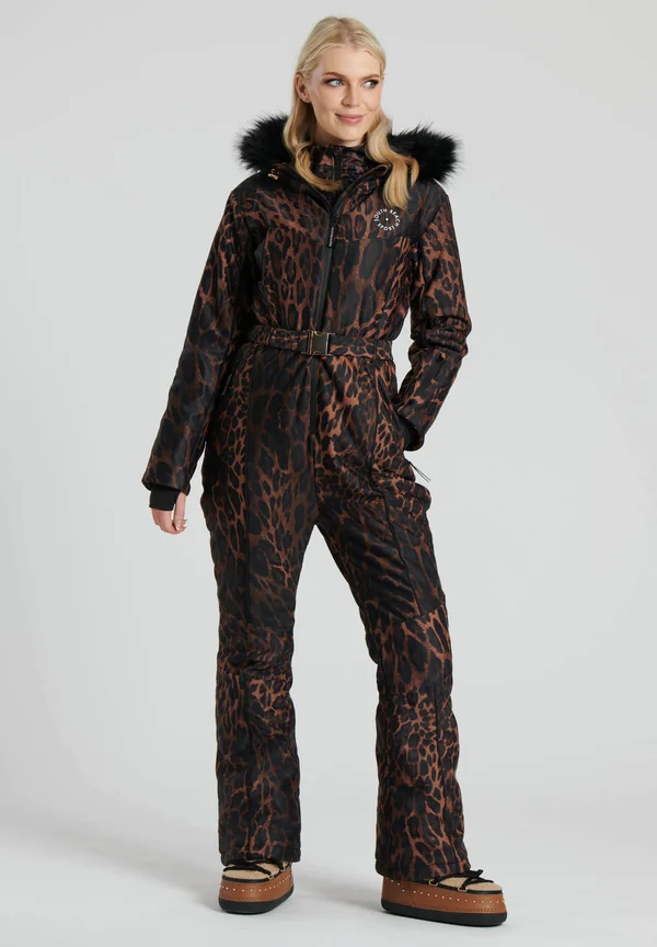 SKI WITH TRIM - Schneeanzug - leopard