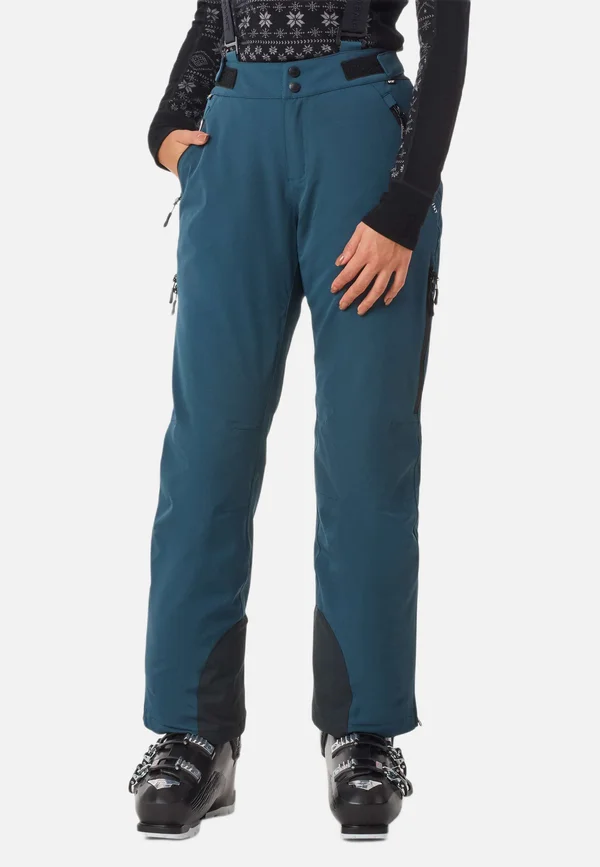 Skihose - dk. steel green black