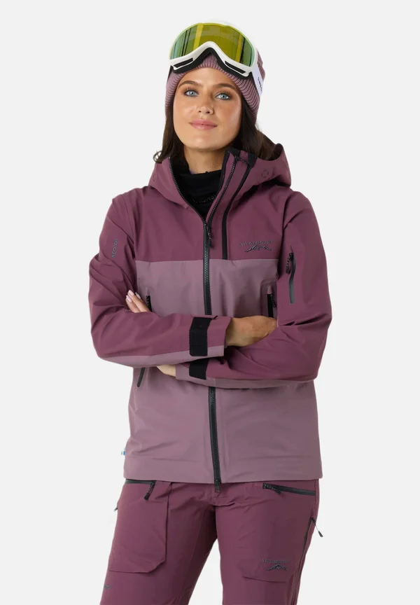 Skijacke - dk mauve pale mauve