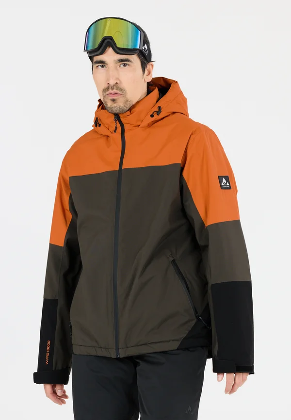 Skijacke - grijs oranje