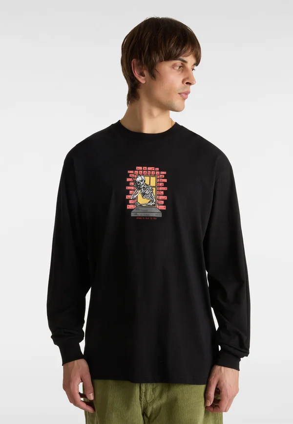 SKULL WINDOW - Langarmshirt - black