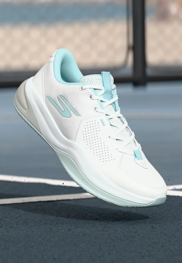 SKX LEAGUE - Basketballschuh - white/light blue/silver-coloured