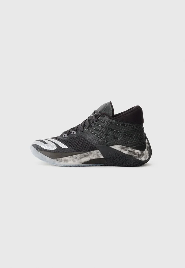SKX REIGN - Basketballschuh - black mesh/synthetic/white trim