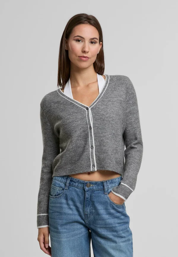 SKYLAR - Strickjacke - medium grey melange