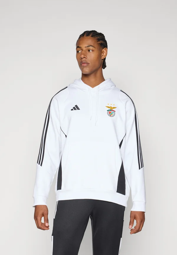 SL BENFICA 25/26 TIRO24 SWEAT HOODIE - Vereinsmannschaften - white/black
