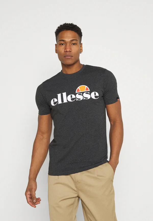 SL PRADO TEE - T-Shirt print - dark grey marl