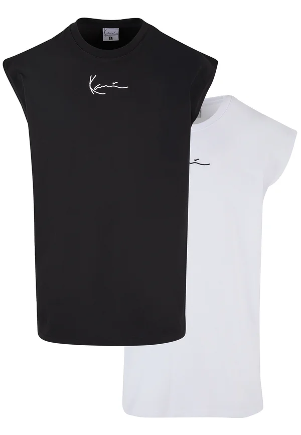 SLEEVELESS TEE UNISEX 2 PACK  - Top - black/white