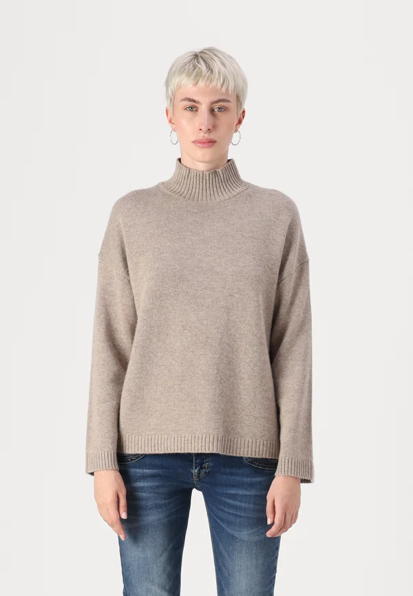 SLFCILLE  - Strickpullover - irish cream/melange