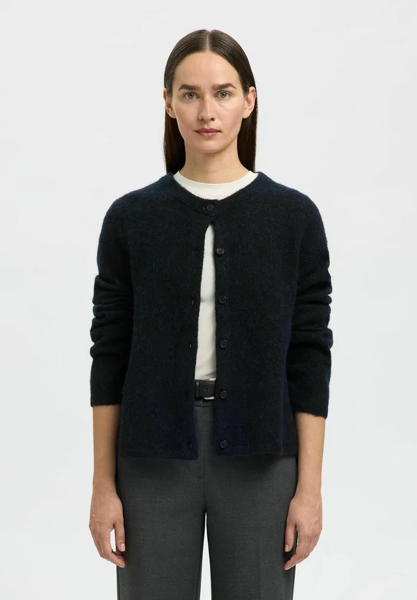 SLFLULU NEW - Strickjacke - dark sapphire