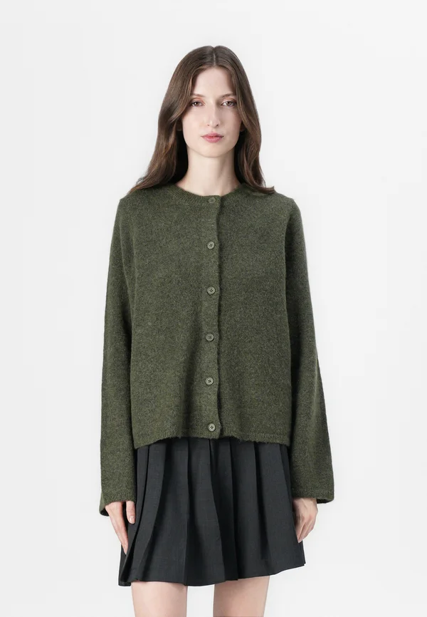 SLFLULU NEW - Strickjacke - kalamata melange