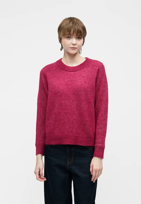 SLFLULU O NECK - Strickpullover - anemone