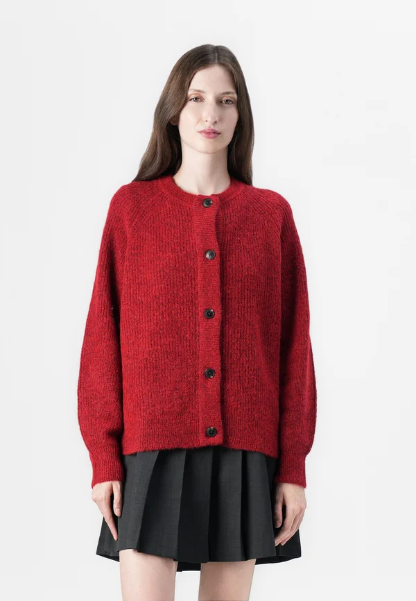 SLFLULU - Strickjacke - equestrian red