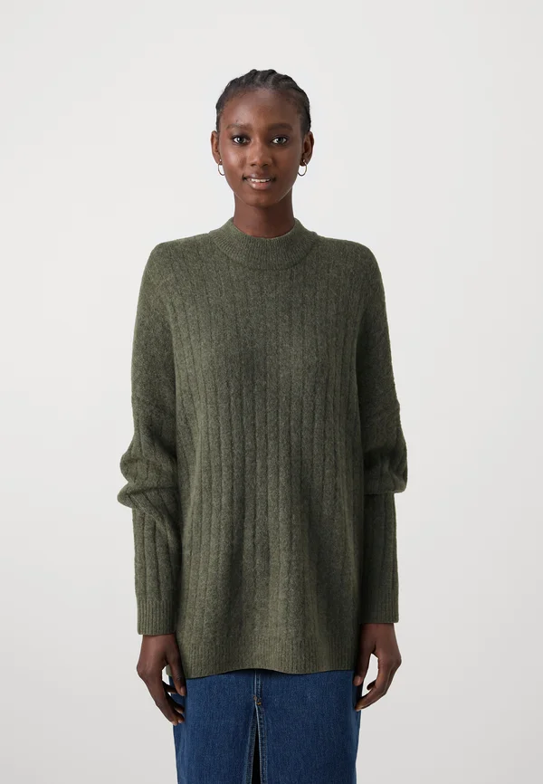 SLFMALINE HIGH NECK - Strickpullover - kalamata melange