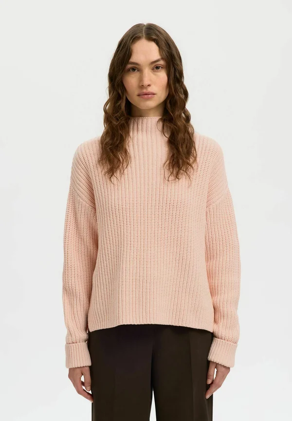 SLFSELMA SUS LS NOOS - Strickpullover - pale dogwood
