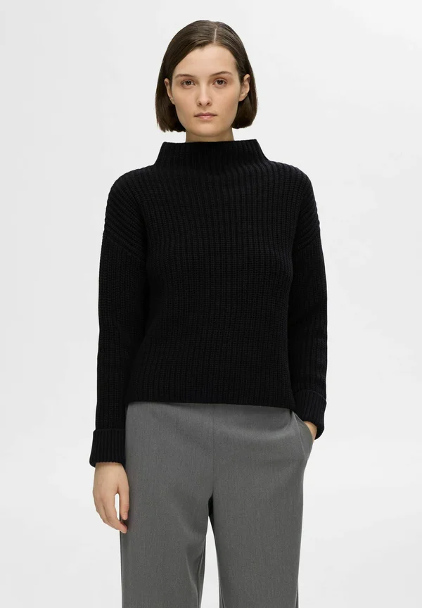 SLFSELMA SUS - Strickpullover - schwarz