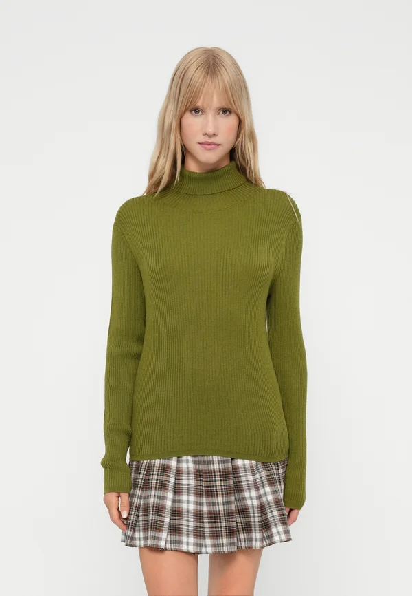 SLFTHEA ROLL NECK - Strickpullover - avocado