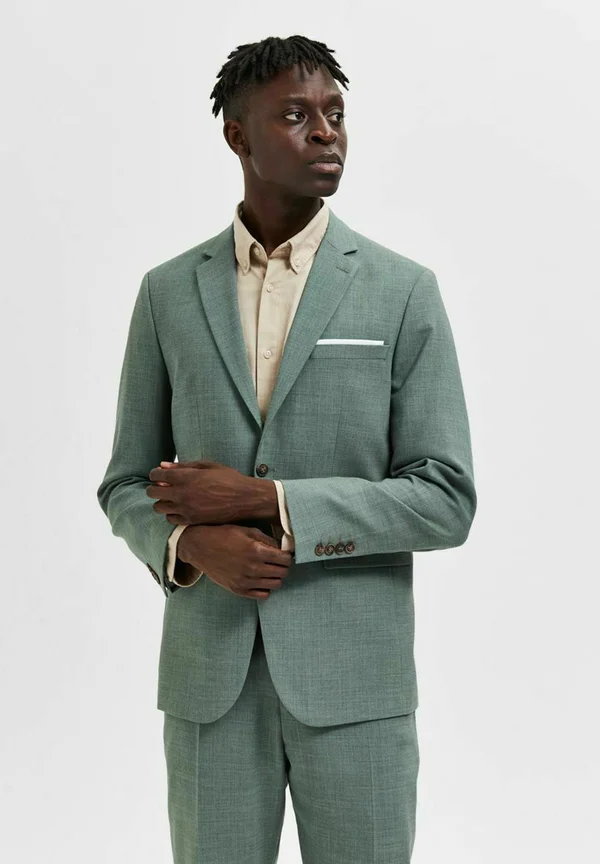 SLH - Anzugsakko - light green melange