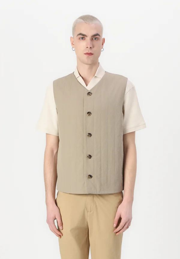 SLHALBERT GILET - Weste - greige