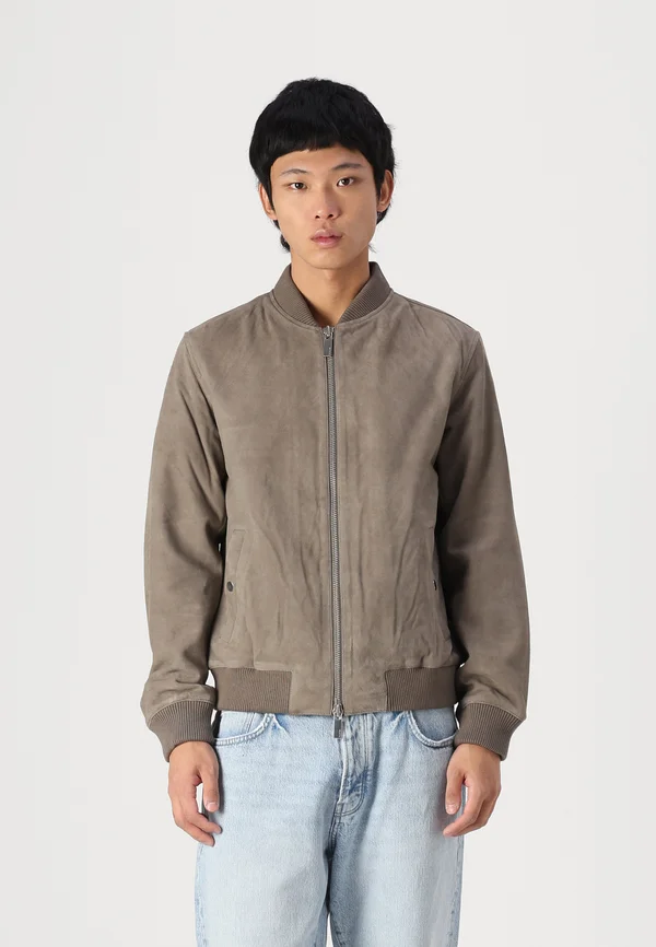 SLHARCHIVE - Lederjacke - morel