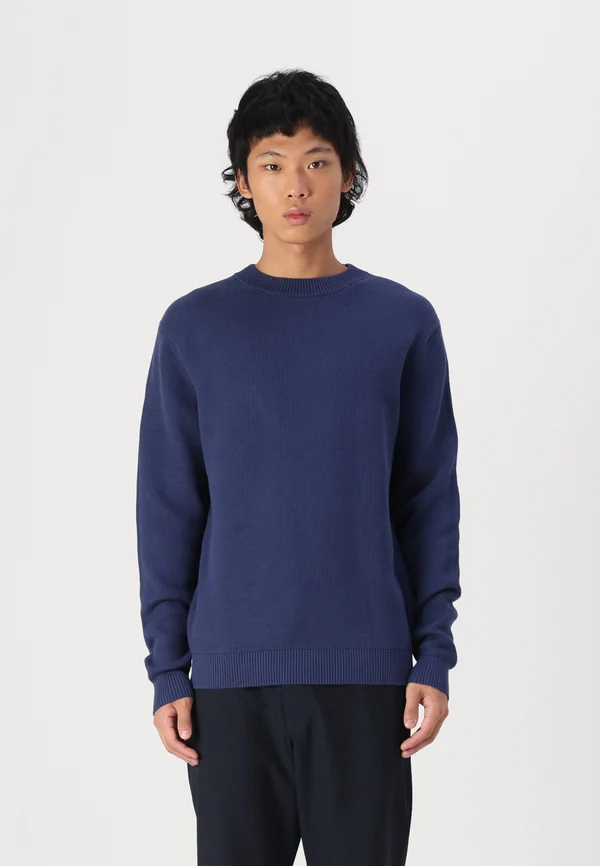SLHDANE STRUCTURE CREW NECK - Strickpullover - oceana