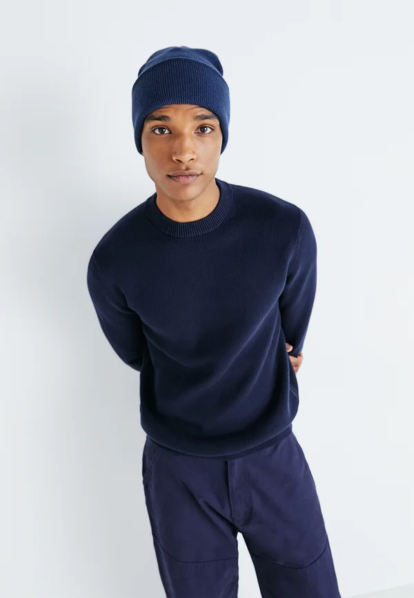 SLHDANE STRUCTURE CREW NECK - Strickpullover - sky captain