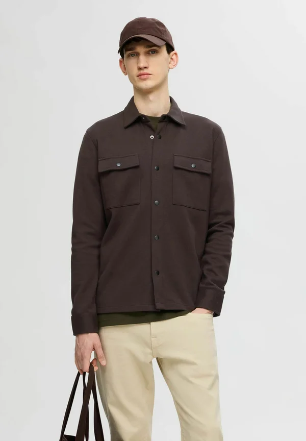 SLHJACKIE JACKET - Leichte Jacke - chocolate torte