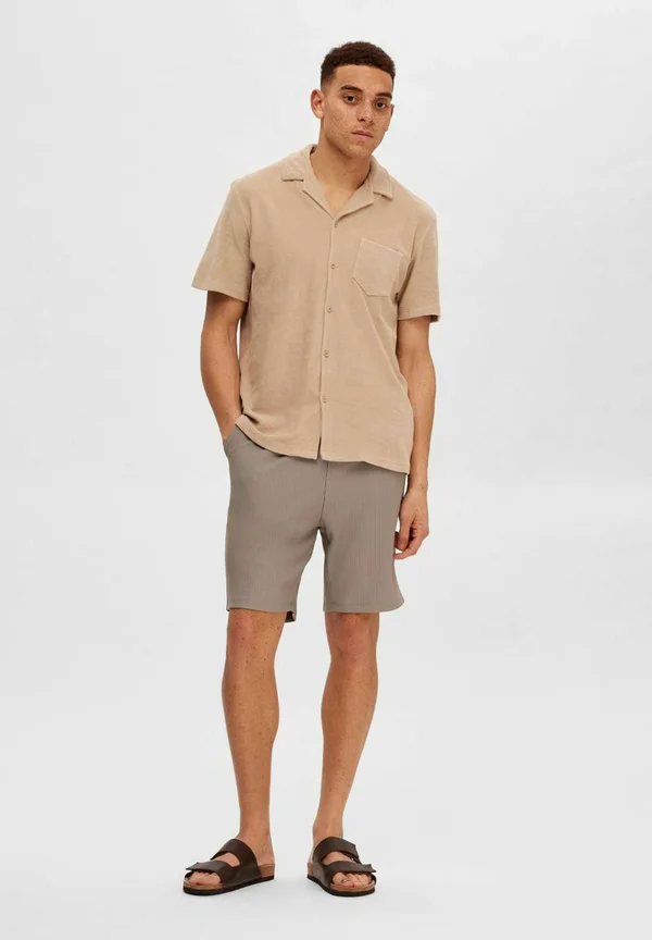 SLHLOOSE PLISSE - Shorts - vetiver