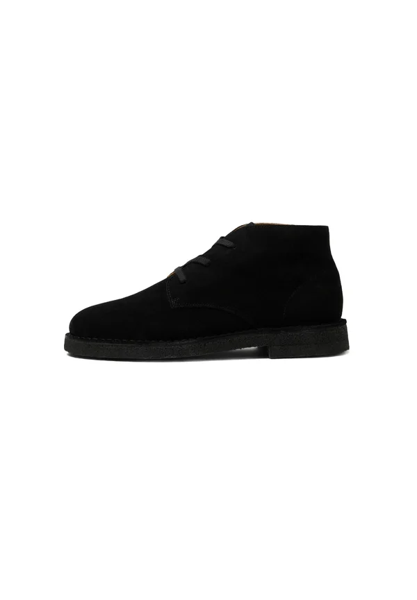 SLHRICCO CHUKKA - Schnürstiefelette - black