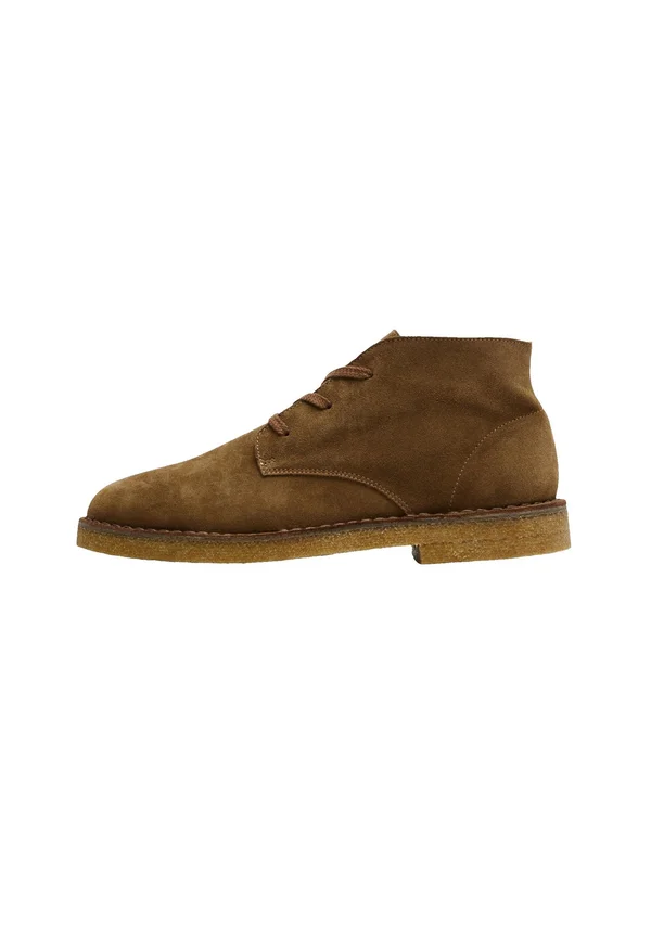 SLHRICCO CHUKKA - Schnürstiefelette - tobacco brown
