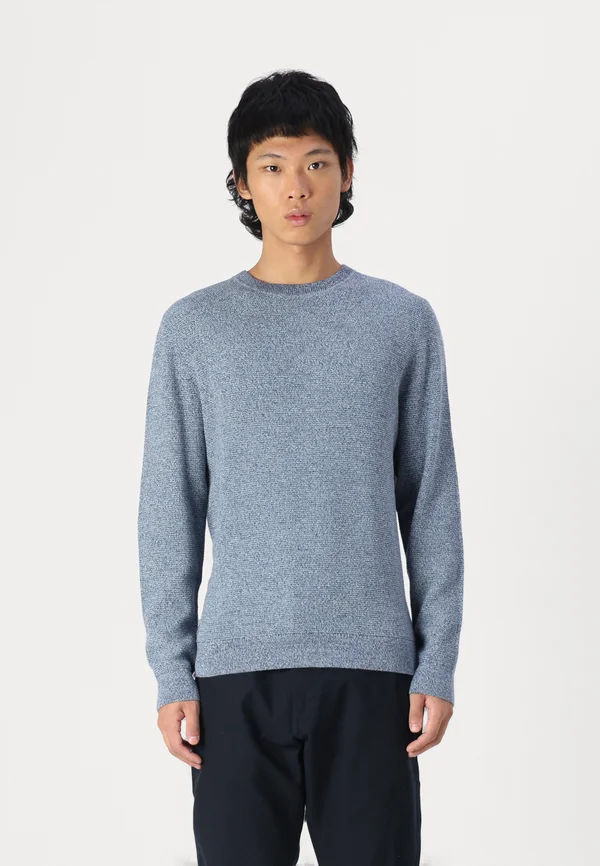 SLHROSS STRUCTURE CREW NECK - Strickpullover - oceana
