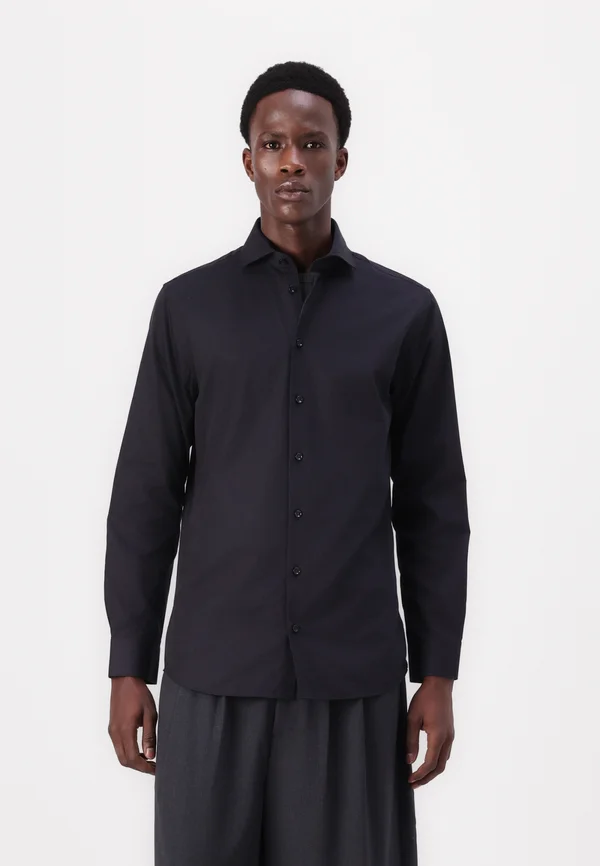SLHSLIMETHAN CUT AWAY  - Businesshemd - black
