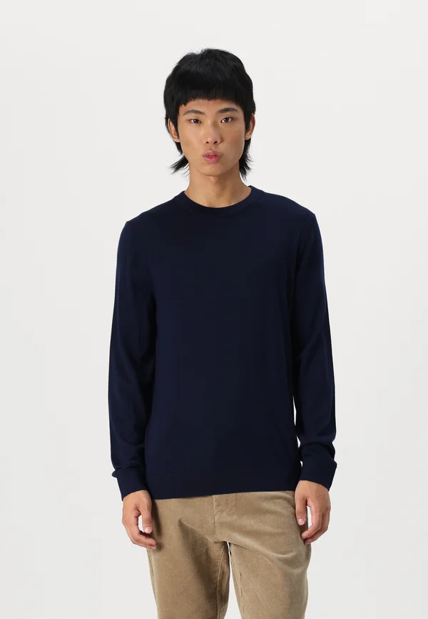 SLHTRAY CREW NECK NOOS - Strickpullover - navy blazer