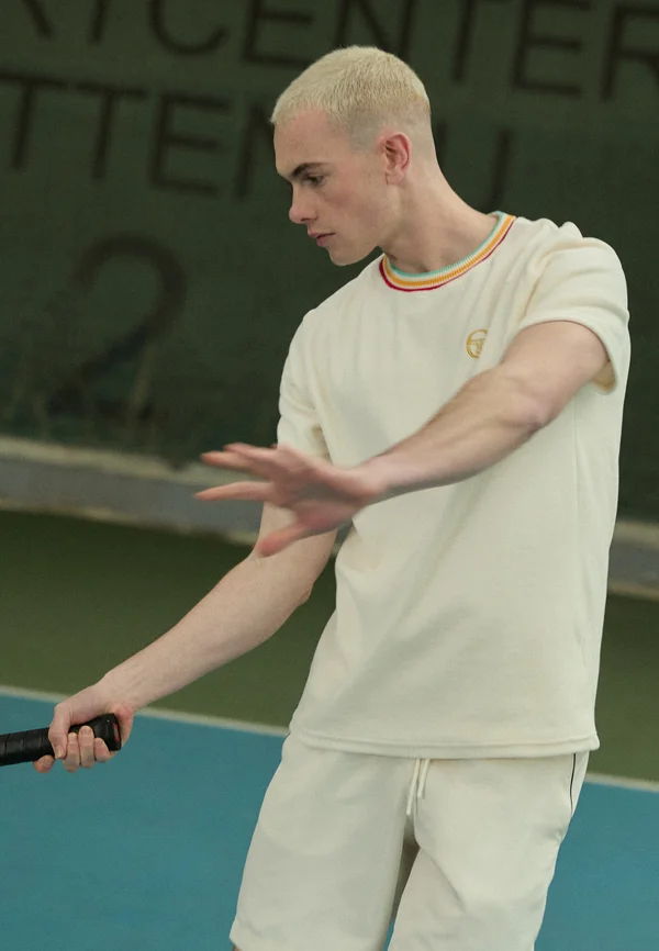 SLICE TEE - T-Shirt basic - gardenia/gold