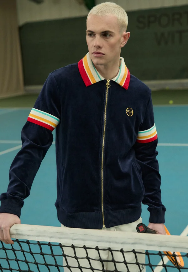 SLICE TRACK JACKET - Trainingsjacke - maritime blue/gold