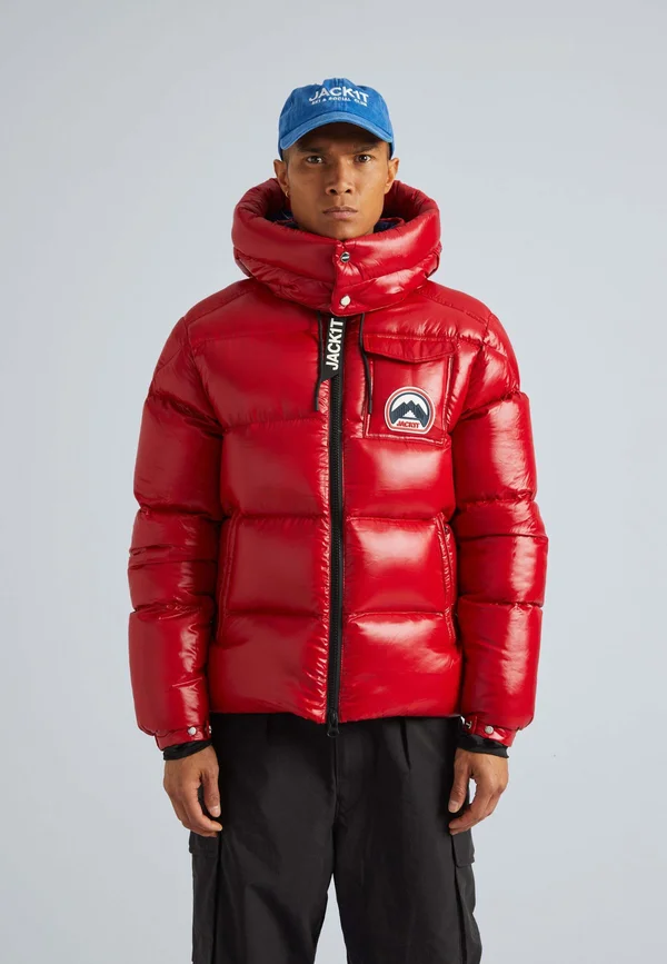 SLICK PUFFER  - Daunenjacke - cherry red