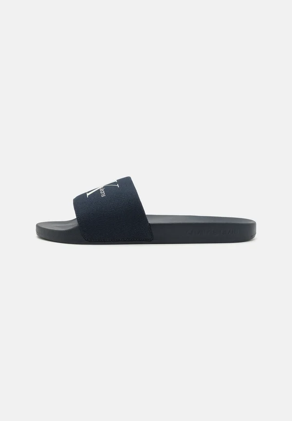 SLIDE MONOGRAM  - Pantolette flach - triple navy
