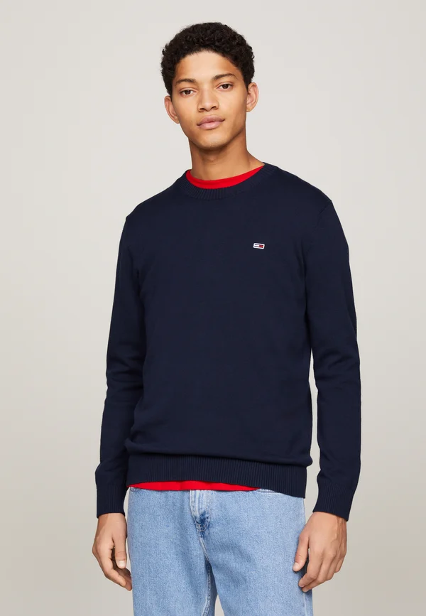 SLIM ESSENTIAL LIGHT SWEATER - Strickpullover - dark night navy