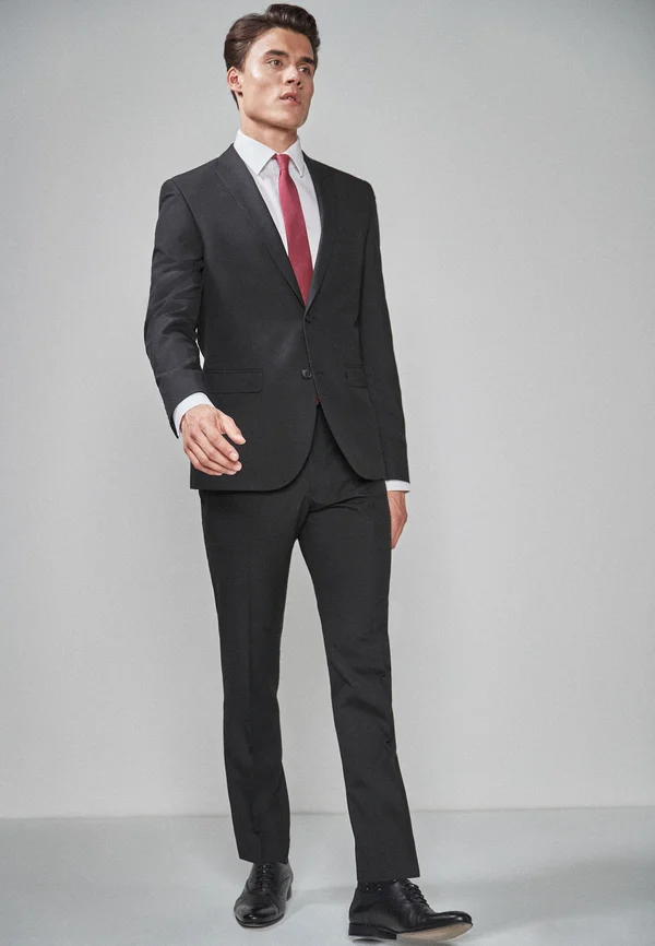 SLIM FIT 2 BUTTON - Anzugsakko - black