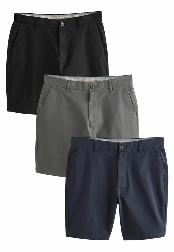 SLIM FIT - 3 PACK - Shorts - black navy charcoal