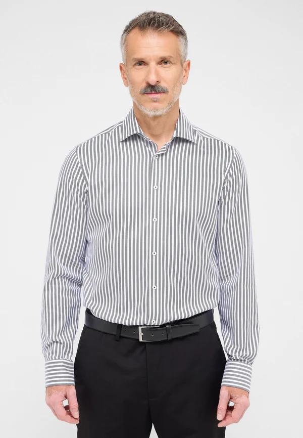 SLIM FIT - Businesshemd - anthrazit