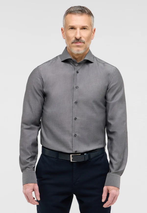 SLIM FIT - Businesshemd - anthrazit