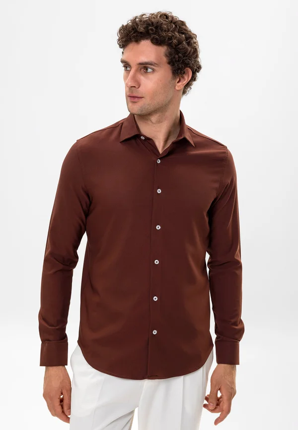 SLIM FIT - Businesshemd - brown